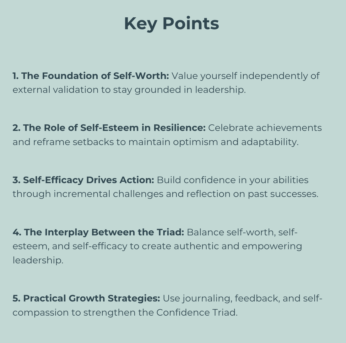Mastering the Confidence Triad: Building Balanced Leadership